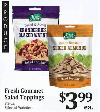 Rosauers Fresh Gourmet Salad Toppings offer