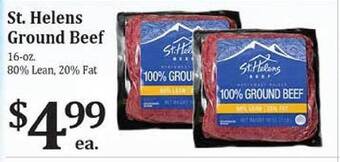 Rosauers St. Helens Ground Beef offer