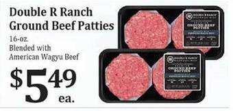 Rosauers Double R Ranch Ground Beef Patties offer