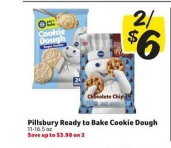 Winn Dixie Pillsbury Ready To Bake Cookie Dough offer