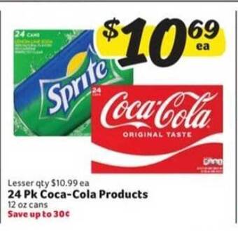 Winn Dixie 24 Pk Coca-cola Products offer