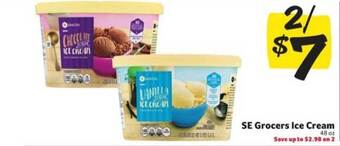 Winn Dixie Se Grocers Ice Cream offer
