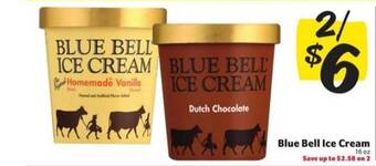 Winn Dixie Blue Bell Ice Cream offer