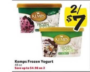 Winn Dixie Kemps Frozen Yogurt offer