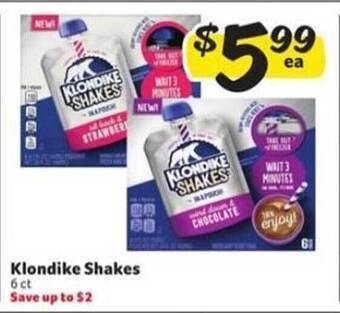 Winn Dixie Klondike Shakes offer