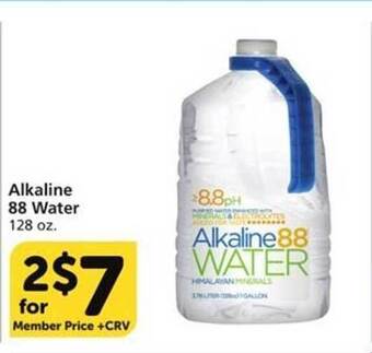 Vons Alkaline 88 Water offer