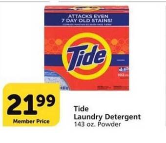Vons Tide Laundry Detergent offer