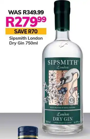 Game Sipsmith London Dry Gin 750ml offer