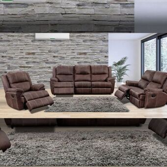 Discount Decor Inyathi recliner lounge suite full leather offer