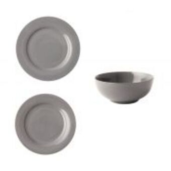 Omada maxim dark grey 12 piece dinner set