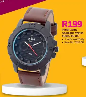 Game Initial Gents Analogue Watch offer