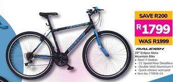 Game Raleigh 29" Eclipse Mens Mountain Bike offer
