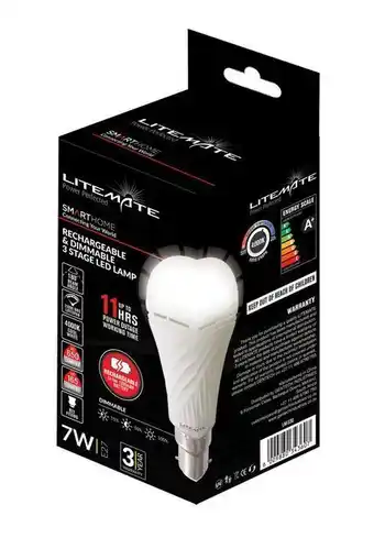 Takealot Loadshedding rechargeable battery backup light bulb 5w - bayonette offer