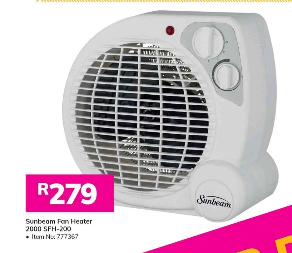 Sunbeam Fan Heater 2000 SFH200 offer at Game