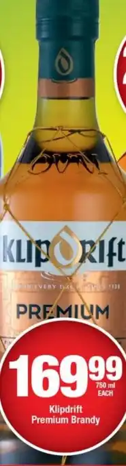 OK Liquor Klipdrift Premium Brandy 750ml each offer