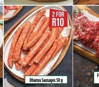 Food Lover's Market Dhanya sausages 2 offer