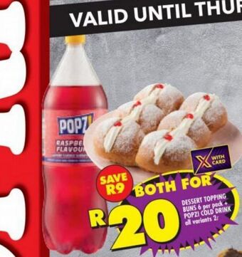 Shoprite Dessert topping buns offer