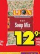 Shoprite Lion soup mix offer