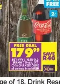 Shoprite Kwv brandy offer
