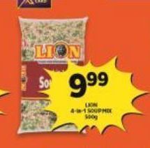 Shoprite Lion soup mix offer