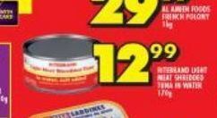 Shoprite Ritebrand tuna in sunflower oil offer
