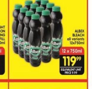 Shoprite Albex bleach offer