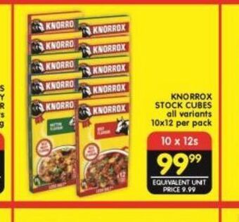 Shoprite Knorrox stock cubes offer