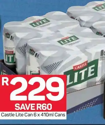 Pick n Pay Castle Lite Can 6x 410 ml Cans offer