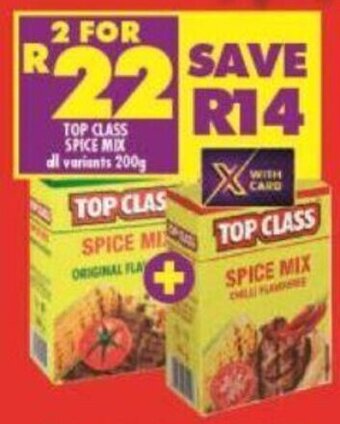 Shoprite Top Class Spice Mix All Variants 200g offer