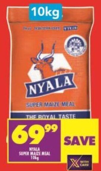 Shoprite Nyala Super Maize meal 10kg offer