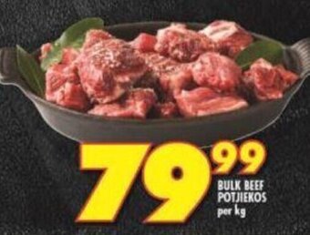 Shoprite Bulk Beef Potjiekos per kg offer