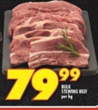 Shoprite Bulk Stewing Beef per kg offer