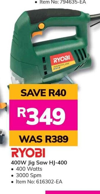 RYOBI 400W Jig Saw HJ-400