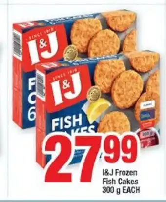 I&J Frozen Fish Cakes 300g each