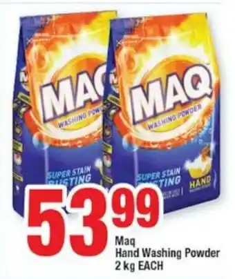 OK Foods Maq Hand Washing Powder 2kg each offer