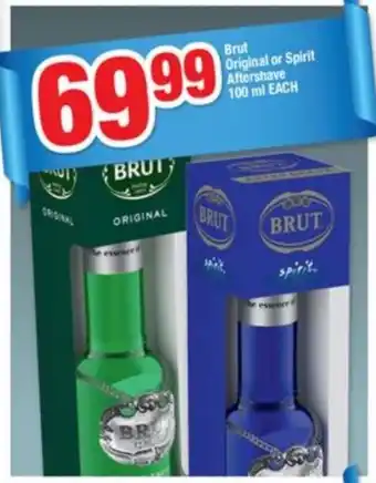 OK Foods Brut Original or Spirit Aftershave 100 ml each offer