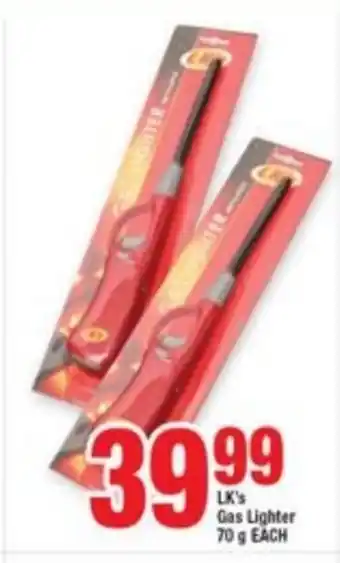 OK Foods LK's Gas Lighter 70g each offer