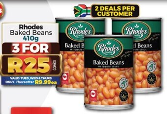 Take 'n Pay Rhodes baked Beans 410g offer