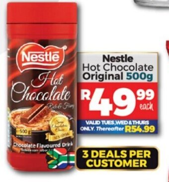 Nestle Hot Chocolate Original 500g