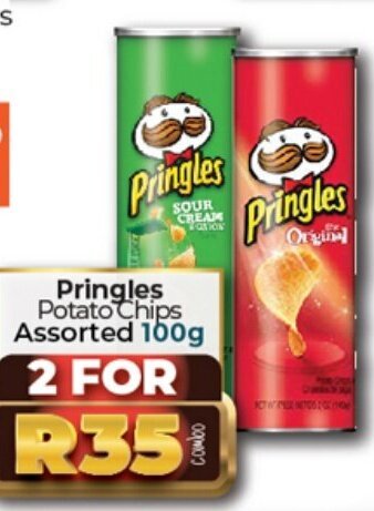 Take 'n Pay Pringles Potato Chips Assorted 100g offer