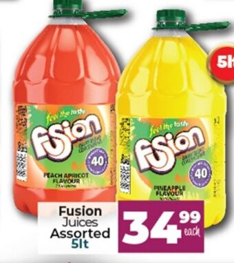 Fusion Juices Assorted 5lt