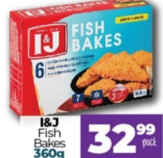 Take 'n Pay I&J Fish Bakes 360g offer