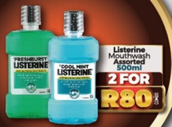 Take 'n Pay Listerine Mouthwash Assorted 500 ml offer