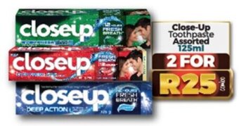 Take 'n Pay Close-Up Toothpaste Assorted 125ml offer