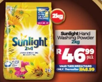 Take 'n Pay Sunlight Hand Washing Powder 2kg offer