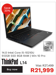 First Shop Lenovo ThinkPad L14 offer