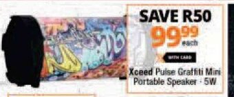 Checkers Xceed Pulse Graffiti Mini Portable Speaker 5W offer