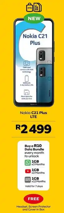 MTN Nokia C21 Plus LTE offer