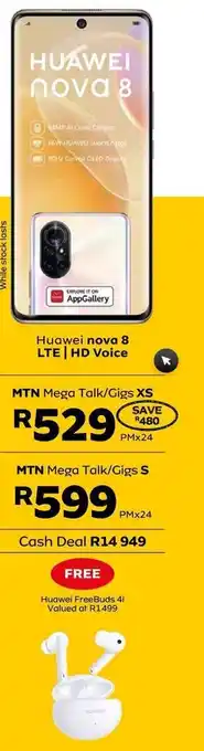 MTN Huawei Nova 8 LTE | HD Voice offer