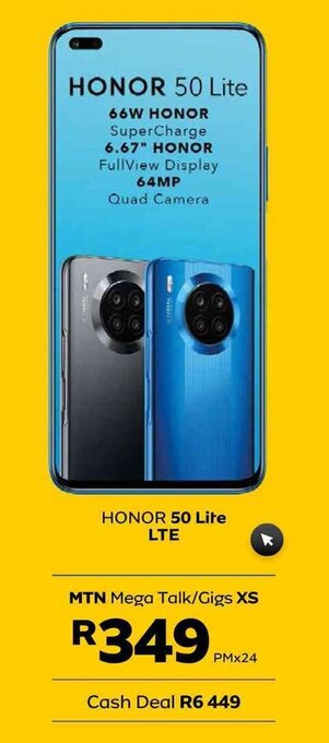 MTN Honor 50 Lite LTE offer